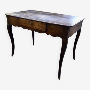 Louis XV period desk (early 18th century) in walnut, doweled