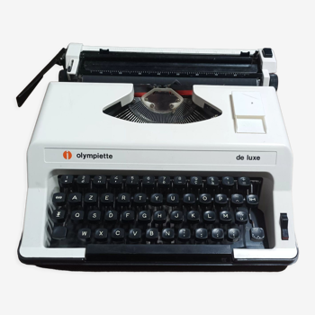 Machine à écrire Olympiette de Luxe Blanche