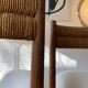 Paire chaise enfant paille design 1950/1960