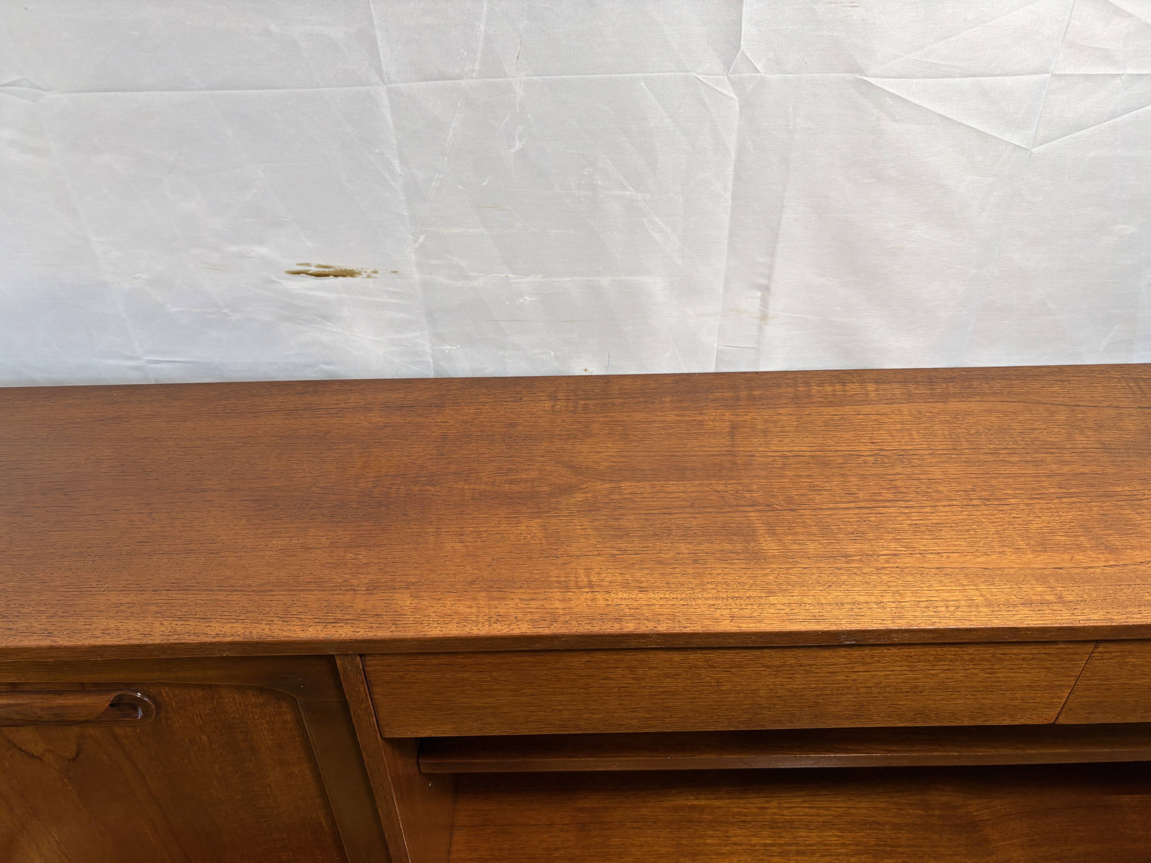 Mid-Century Retro Vintage Stonehill Stateroom Teak Highboard  1960 Danish D