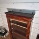 Late 19th century mahogany shop display cabinet.