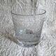 Baccarat crystal water glass engraved with arabesques, 20th century.