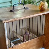 Wooden and steel bird cage