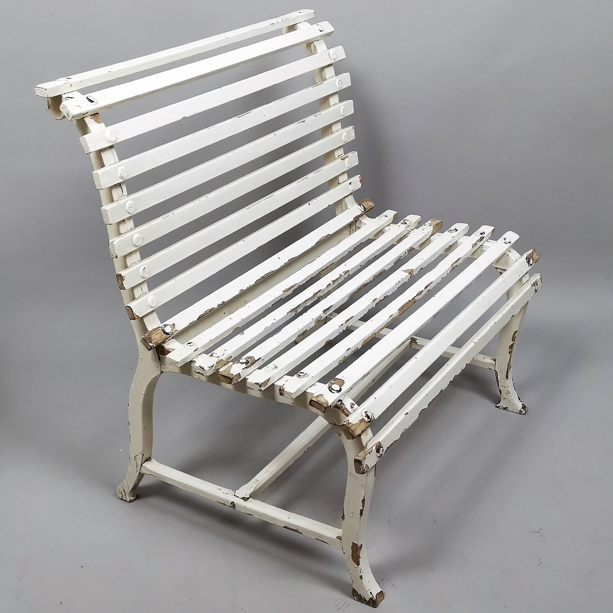 Small child bench painted wooden