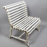 Banc d'enfant en bois peint