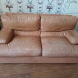 Canapé cuir  année 70