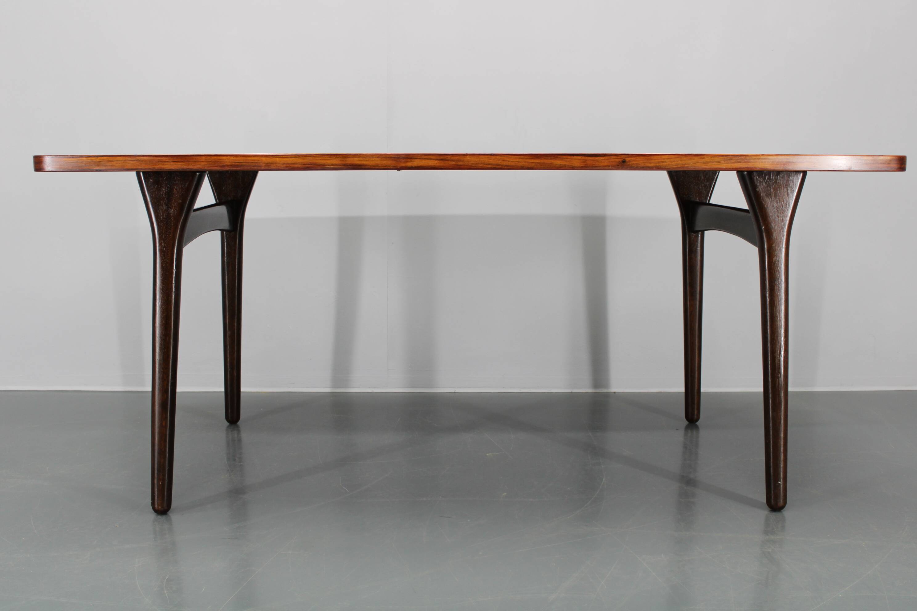 1960s Large Danish Wooden Dining Table
