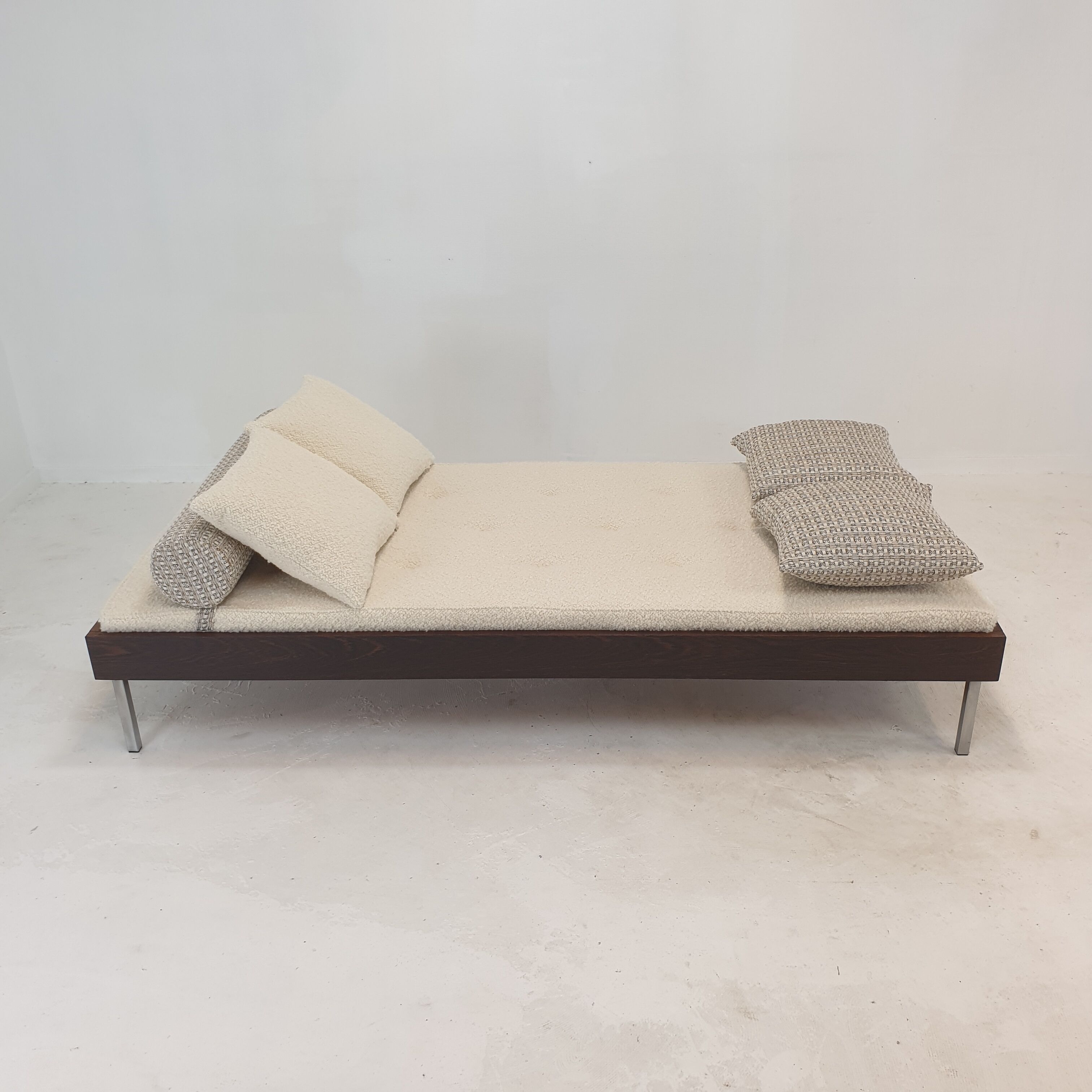 Wengé Daybed with Dedar Cushions and Bolster, 1970s