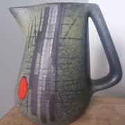Pichet signé François Caleca Vallauris rare en vert pâle