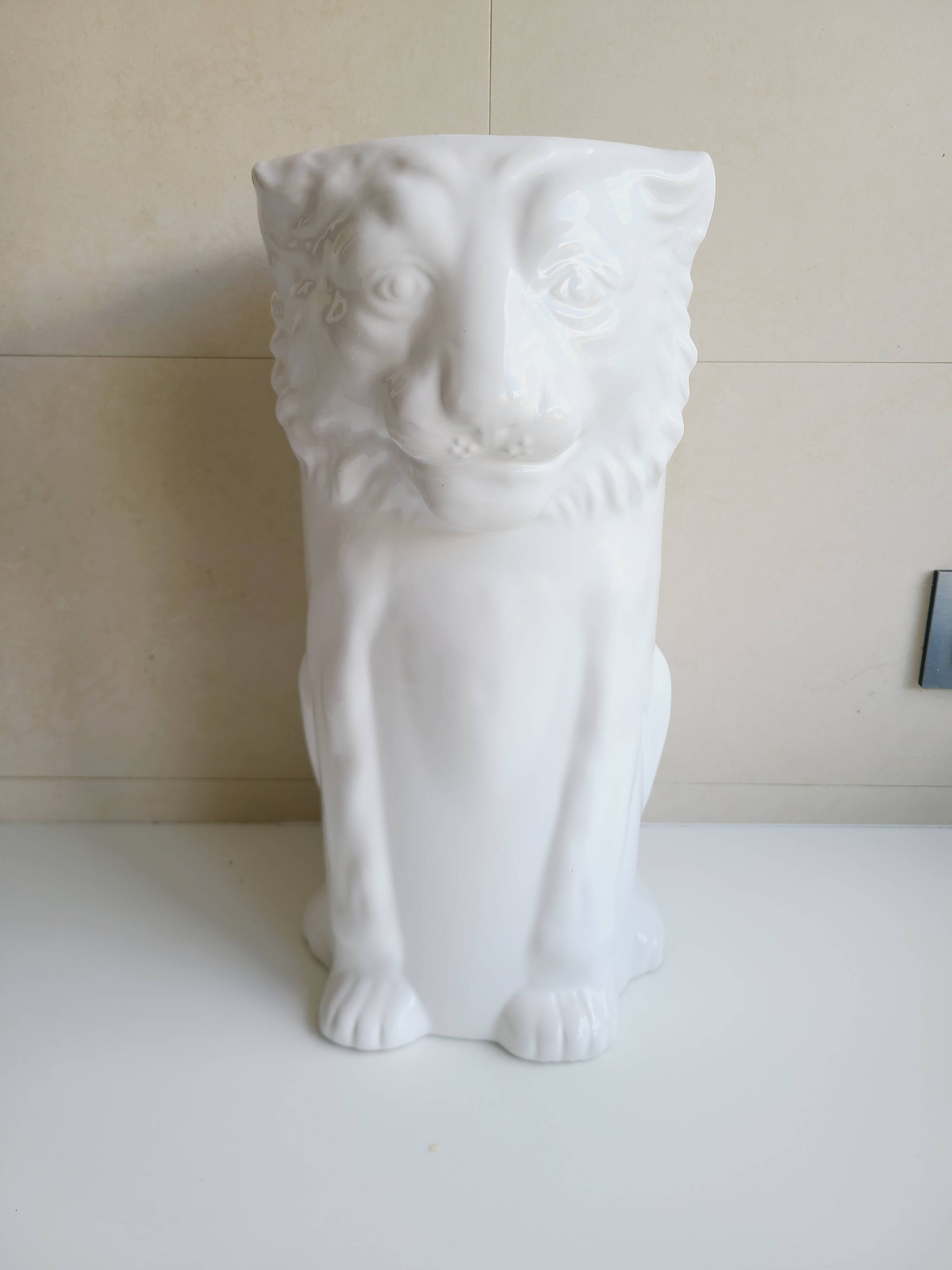 porte parapluie italien vintage en céramique