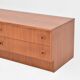 Low enfilade Scandinavian style restored teak