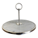 Silver-plated rotating platter and white marble pastry stand 1960 neoclassical