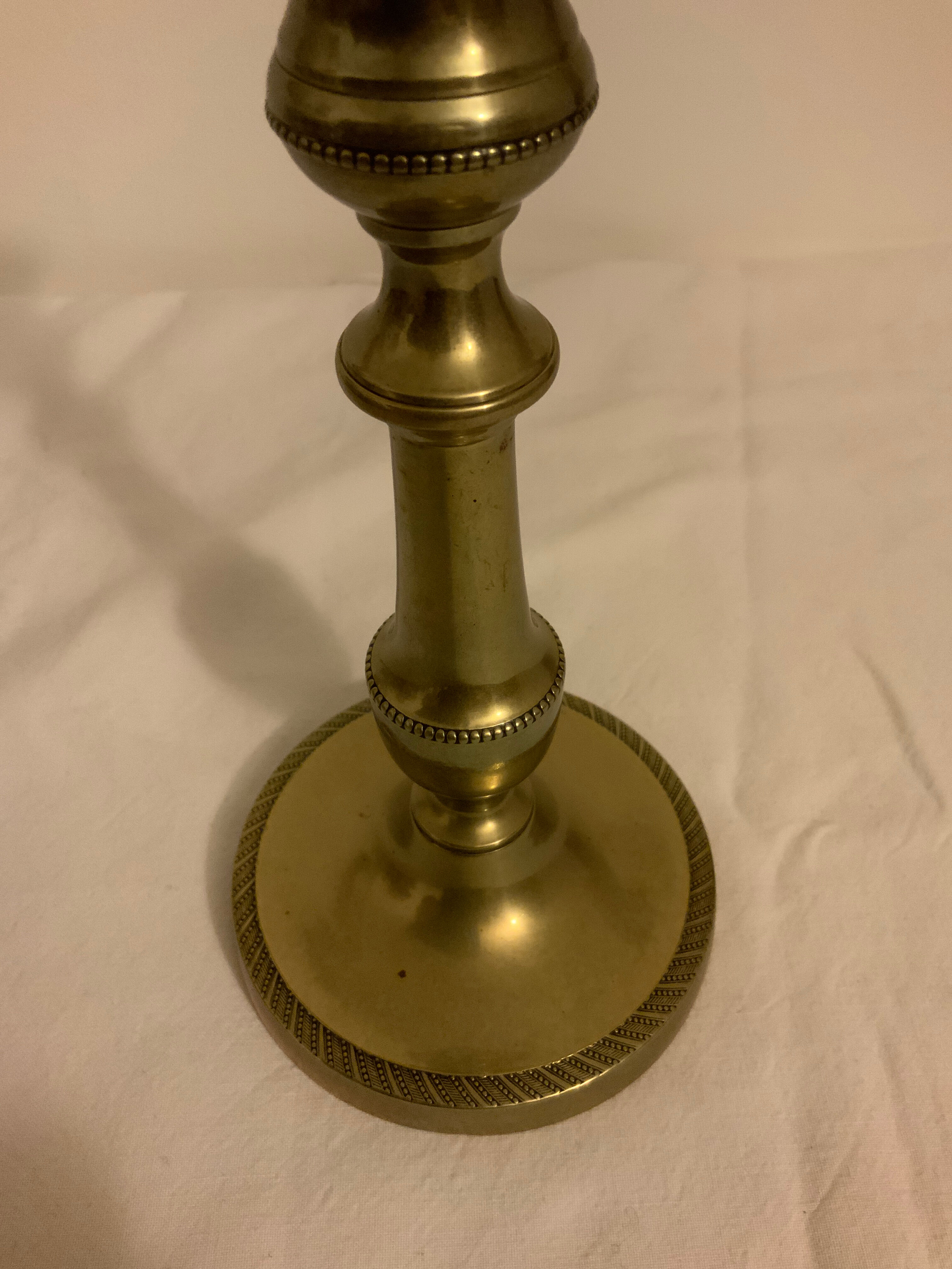 Brass candlestick