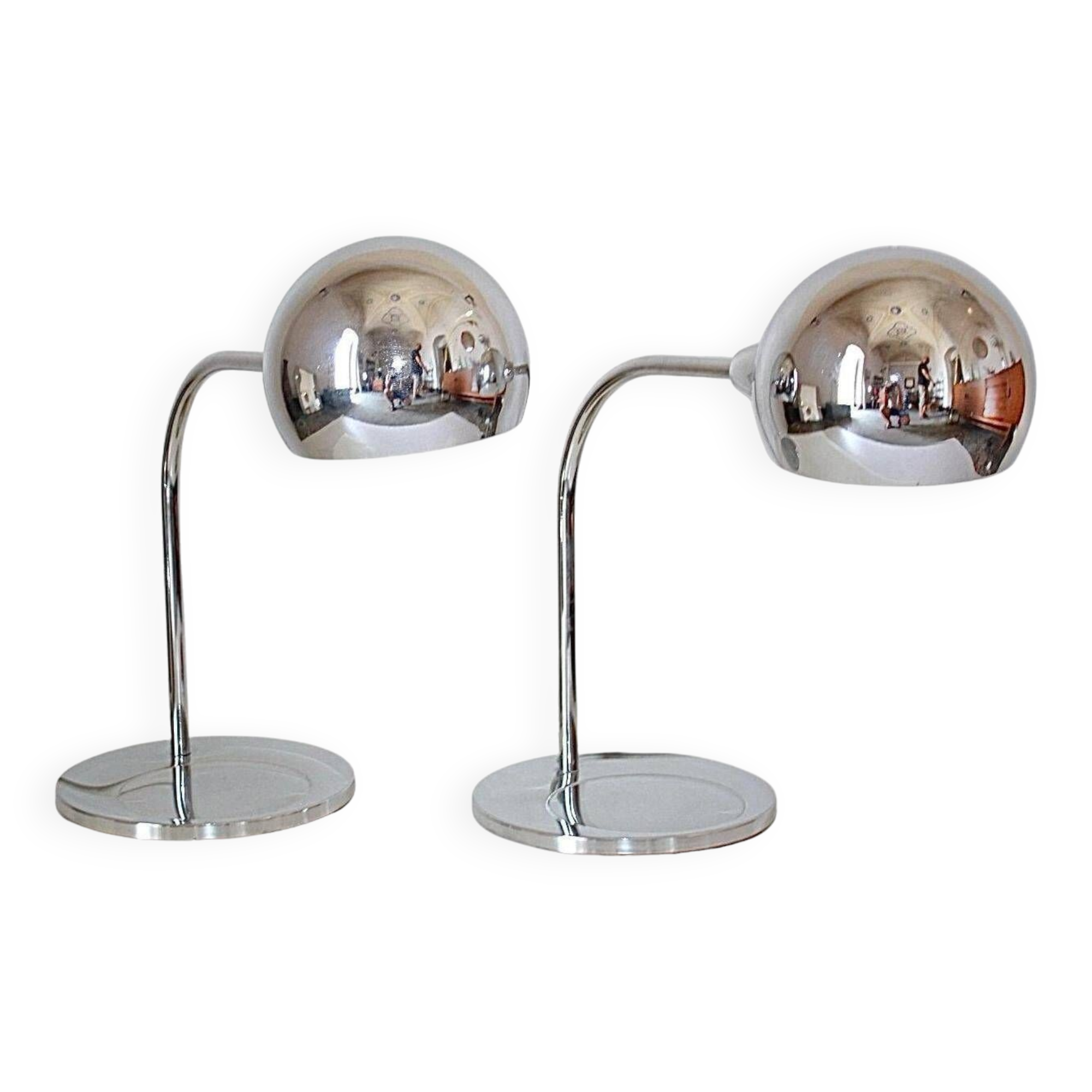 Industrial flexible steel table lamp,  Sergio Asti for Candle, Italy 1960 's