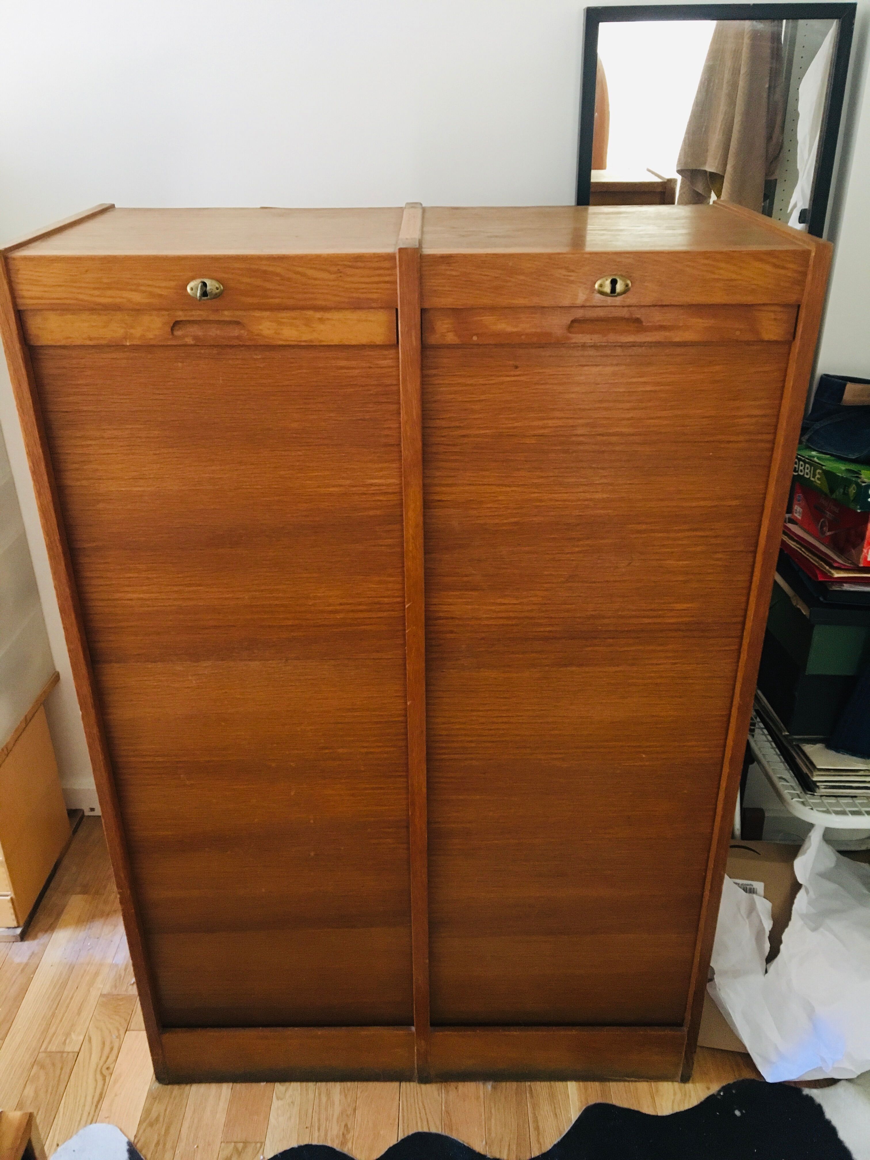Double art deco curtain furniture, solid wood structure