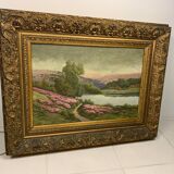 Oil on canvas by V Vezien