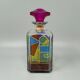 1970s Stunning Decanter or Decorative Bottle by Luigi Bormioli. Made in Ita