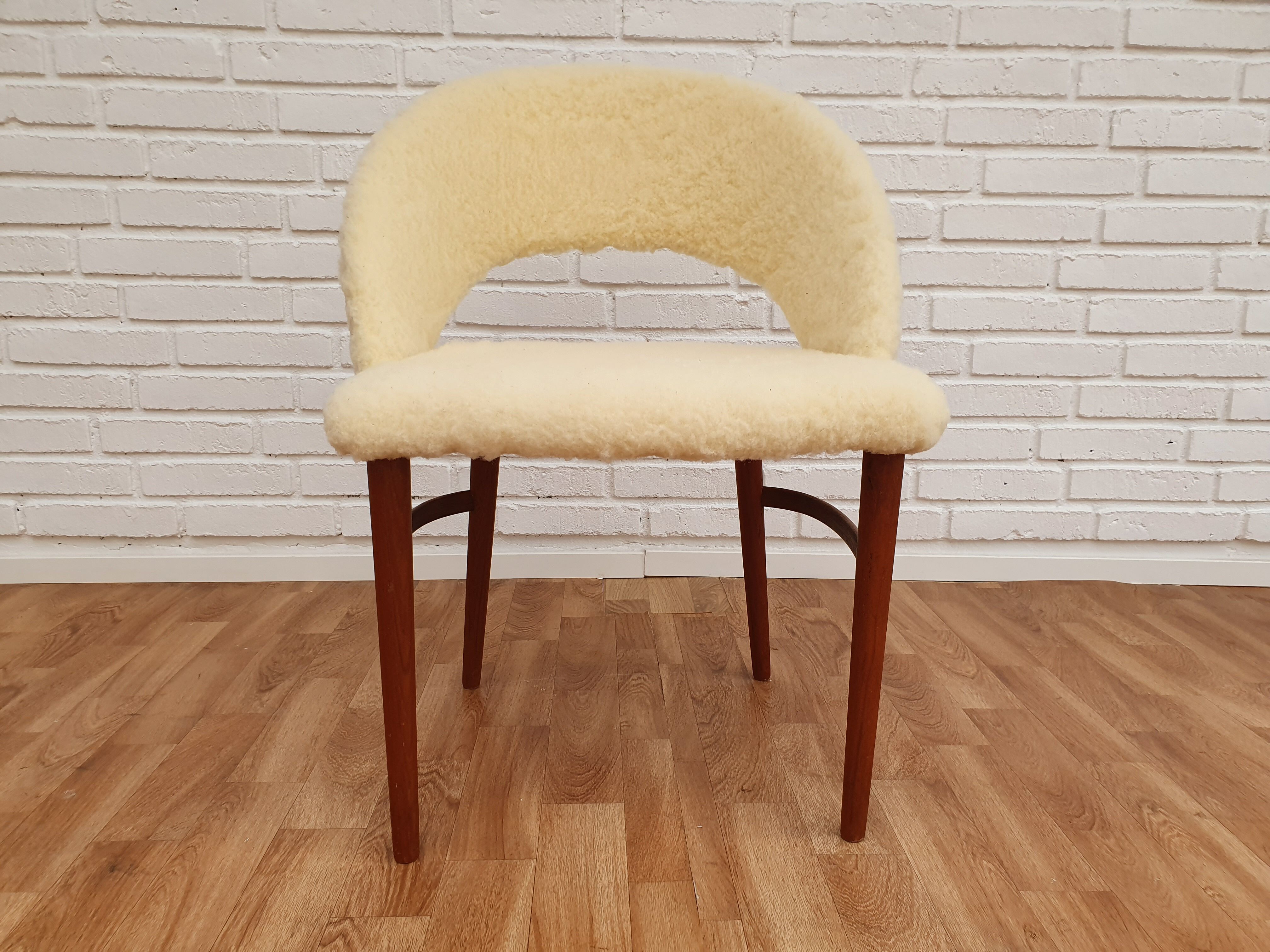 Frode Holm, Danish make up chair, 60s, completely renovated