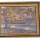 Weisser Charles Louis Auguste Large Oil on Canvas "La Celle in Creuse"