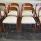 Set of 8 vintage Baumann Gondole chairs, 1960s.
