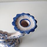 Ceramic chandelier hand-painted with signature