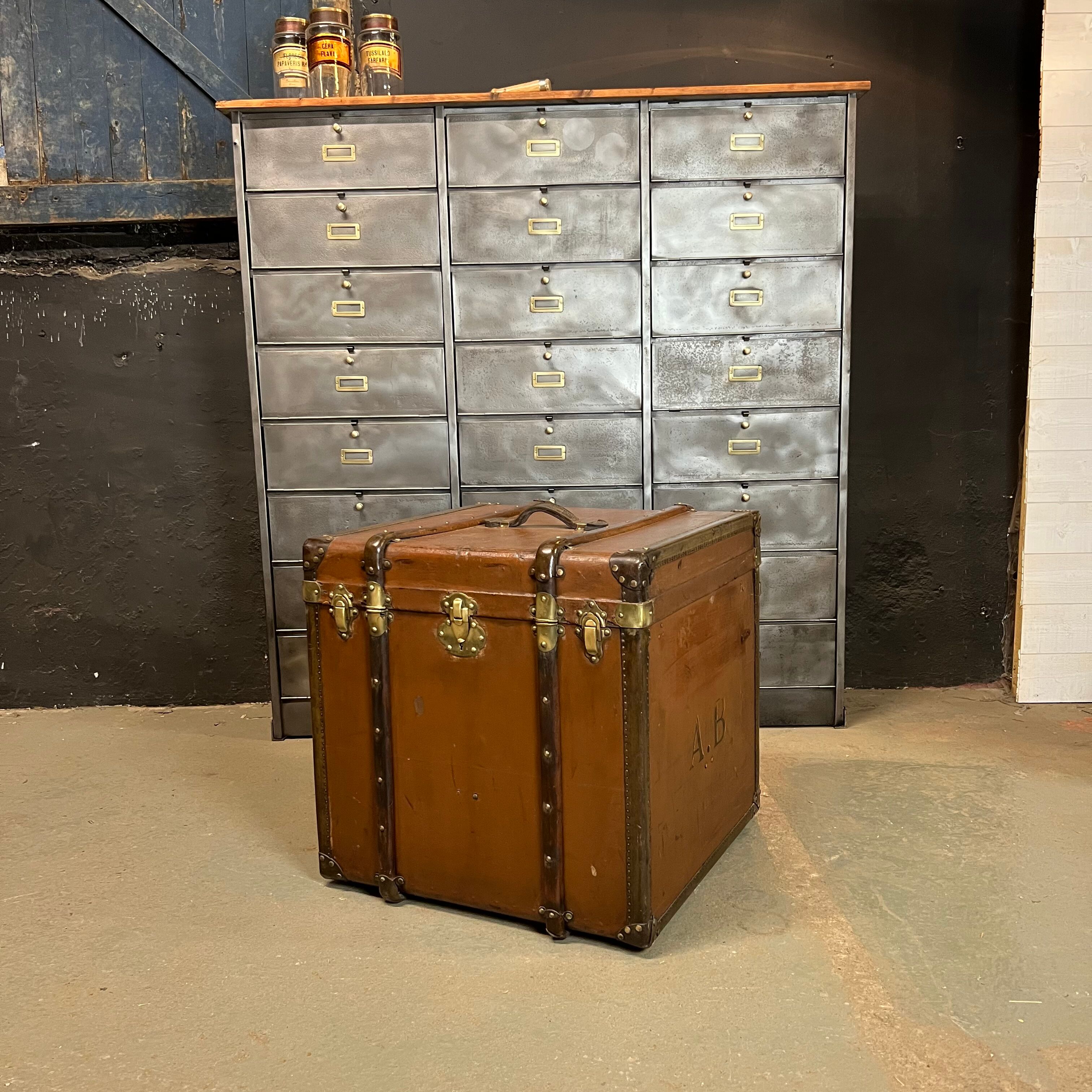 Old travel trunk