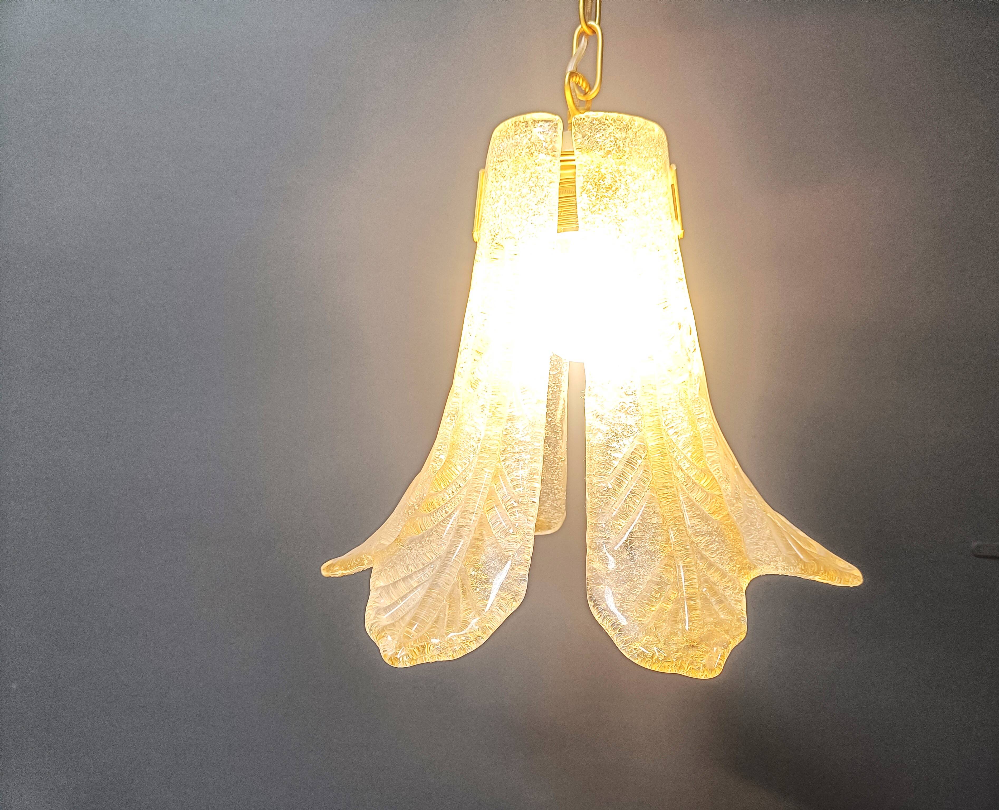Vintage murano glass pendant light, for Mazzega, 1960s