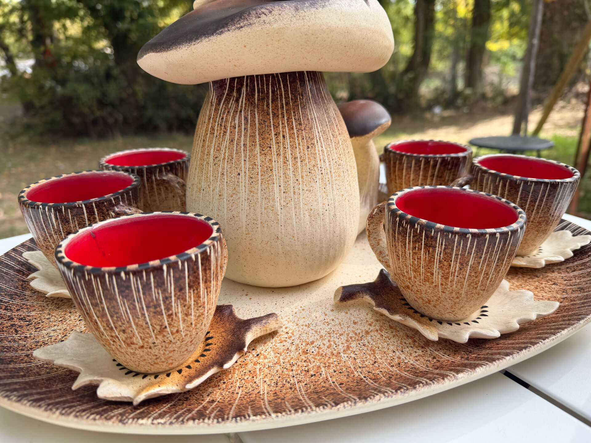 Vintage Bruno Dose service – Mushroom model