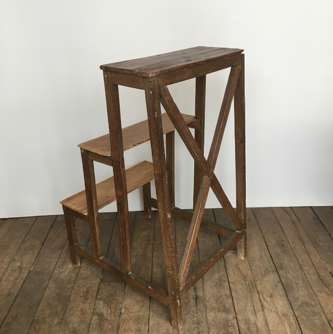Old wooden stepladder