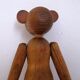 Teak monkey figurine Denmark 1970. no 2