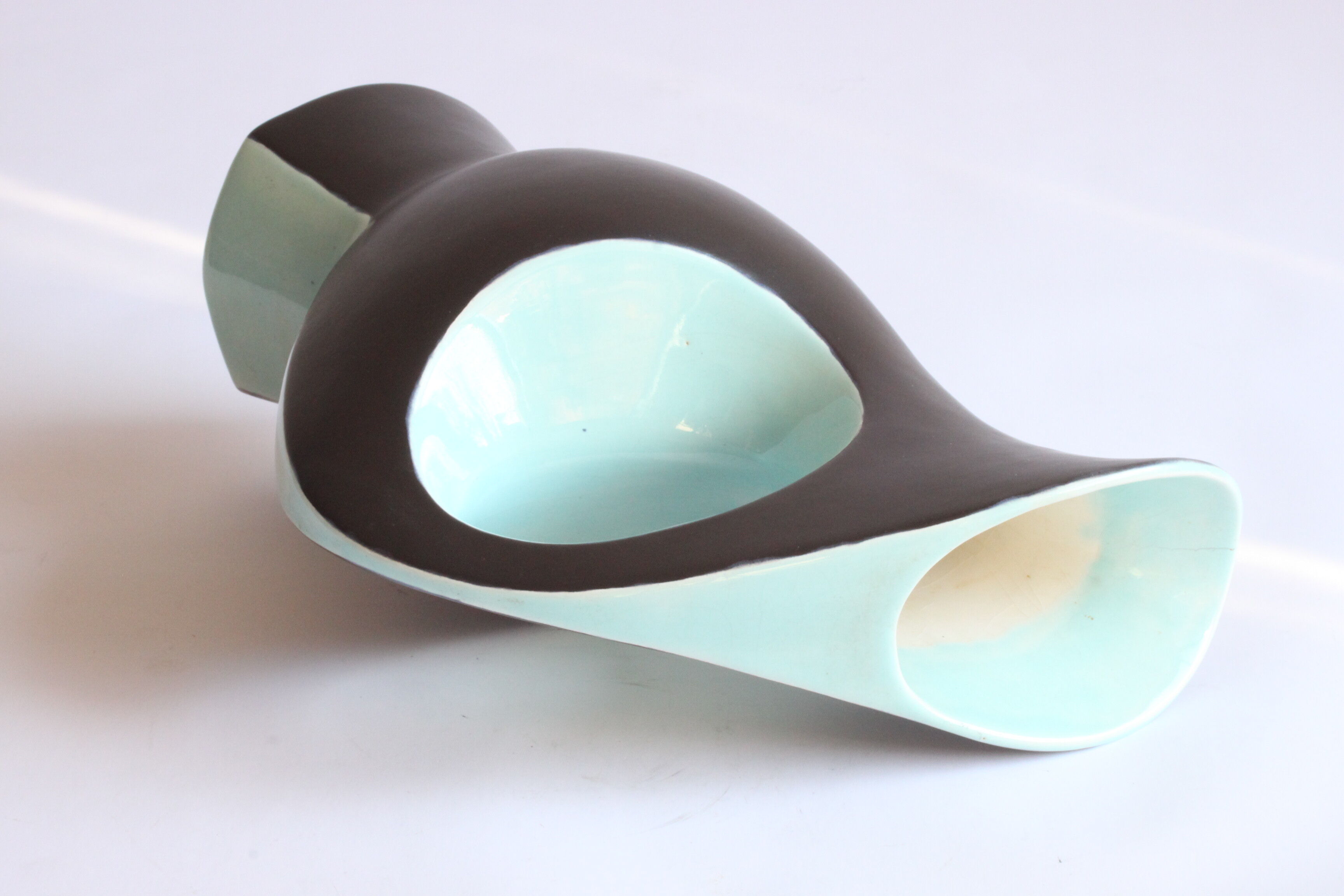 Vase en céramique zoomorphe d’André Bayer, Bruxelles années 1950