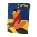 Enamelled plate perrier 21 x 15 cm
