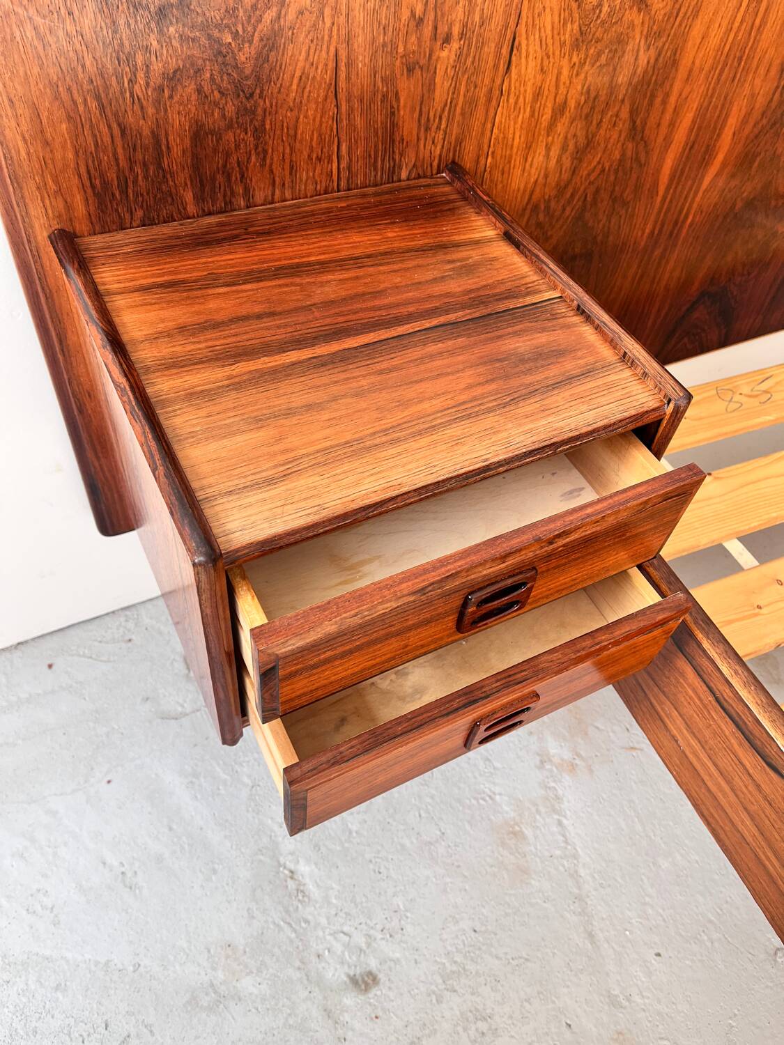 Cadre de lit scandinave, années 1970