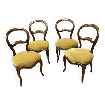 Set of 4 Louis Philippe chairs
