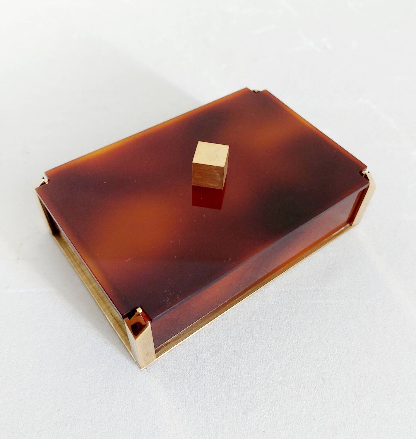 Vintage Lucite Cigarette Box