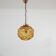 Danish Mid-Century Copper and Glass Pendant Light