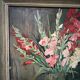 Oil on isorel "the bouquet of gladioli" signed p. arata 20th century