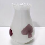 Vase vintage en verre de Murano blanc attr. à Dino Martens pour Aureliano Toso