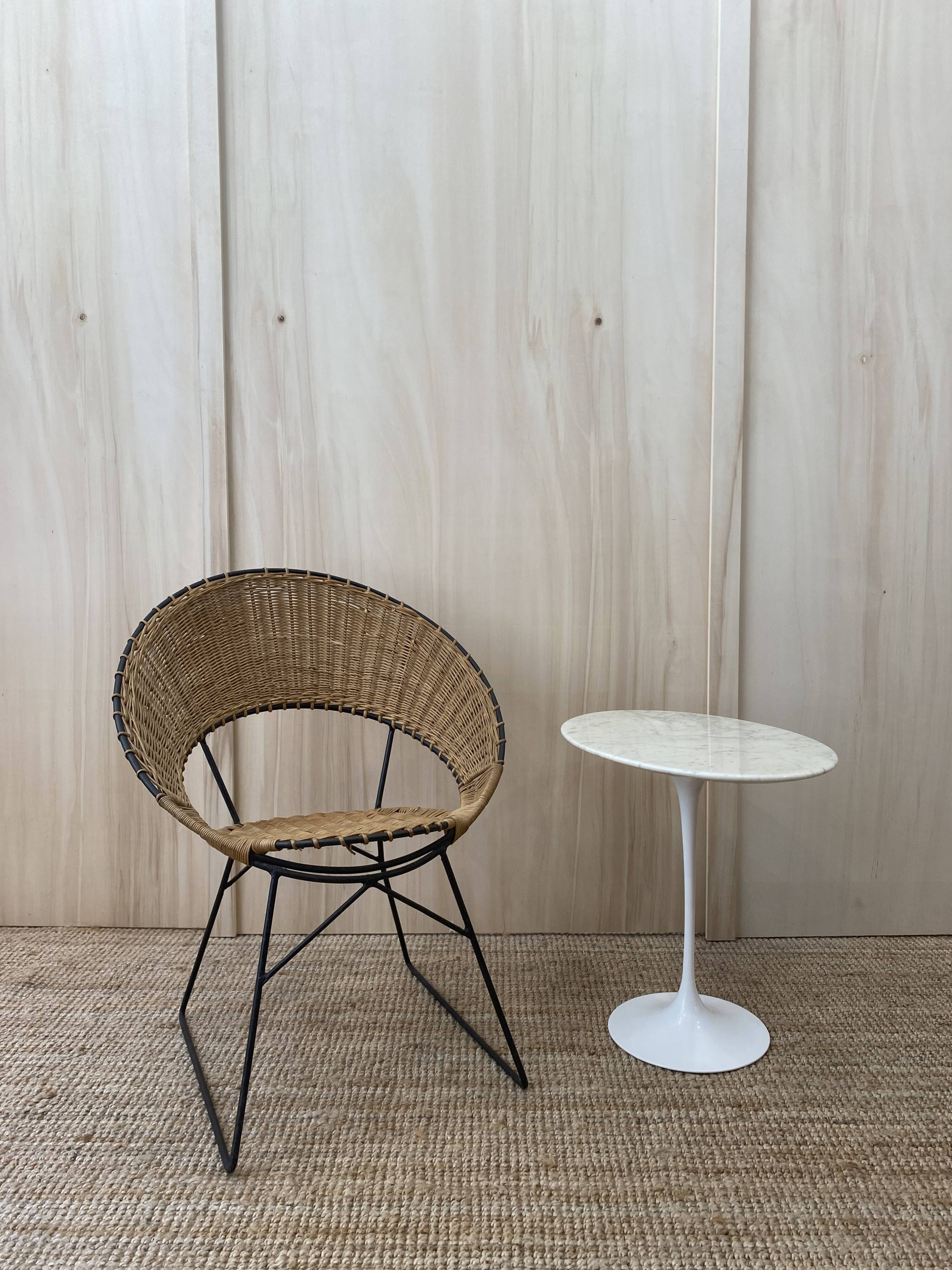 Fauteuil en Rotin de Guy Raoul