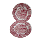 Duo d'assiettes anglaises