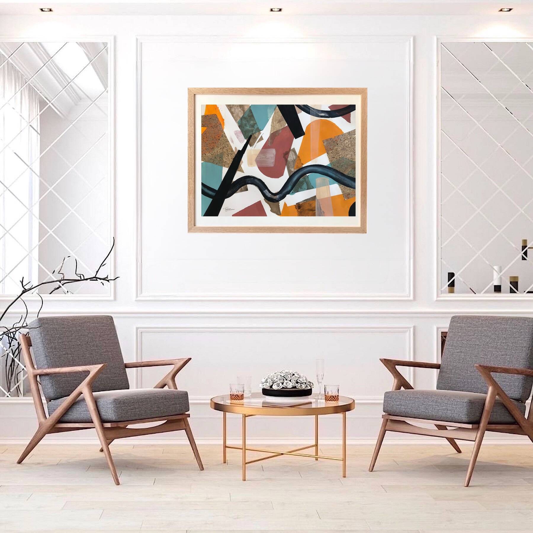 Original and unique hand-painted abstract painting