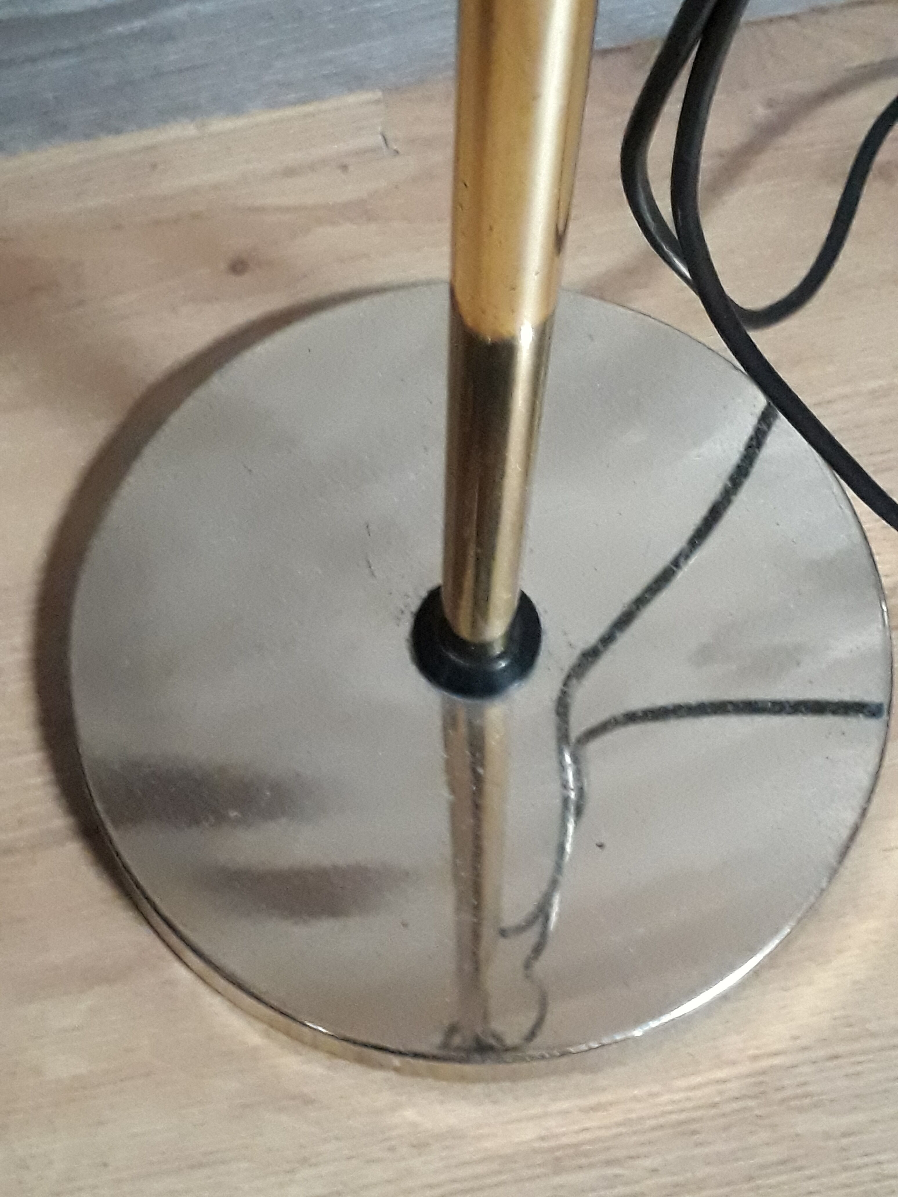 Golden floor lamp 1975