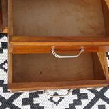 Solid walnut sideboard with small display cabinet