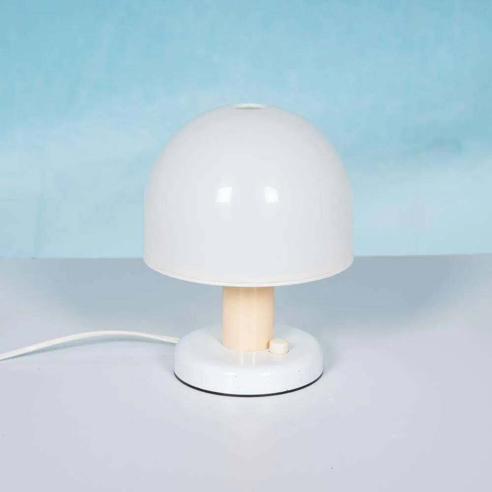 Mushroom table lamp, space age design, Italian 1970s.