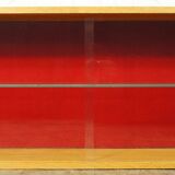 Wall display case in gilded oak 1960