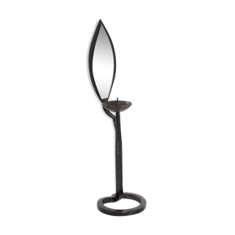 Forged iron candlestick mirror 1950