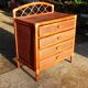 Commode vintage en rotin - Parfait état