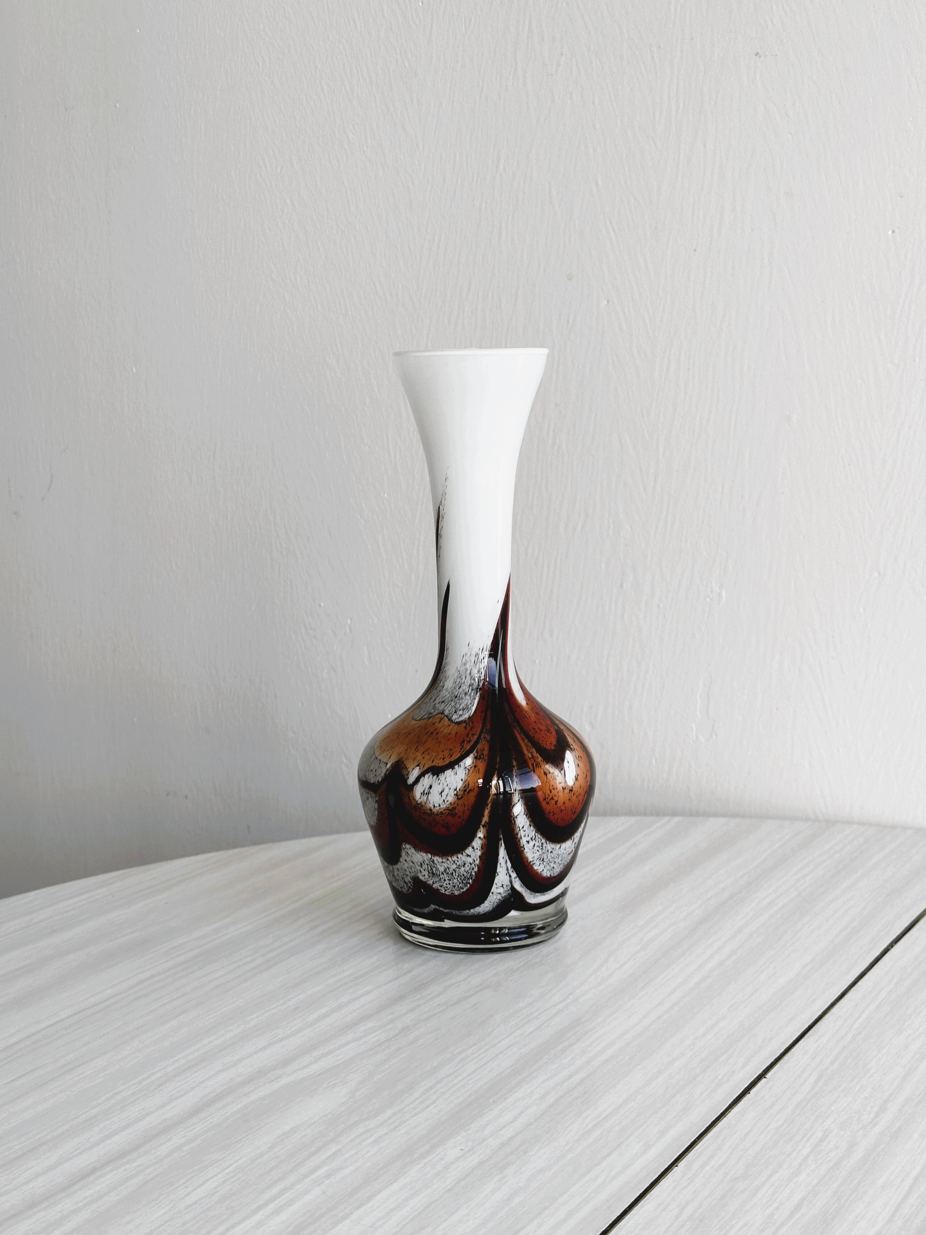 Vintage blown glass soliflore vase