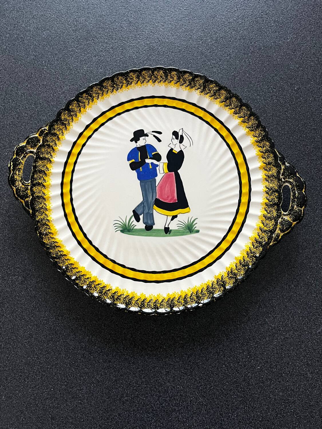 Henriot Quimper Tart Dish – France