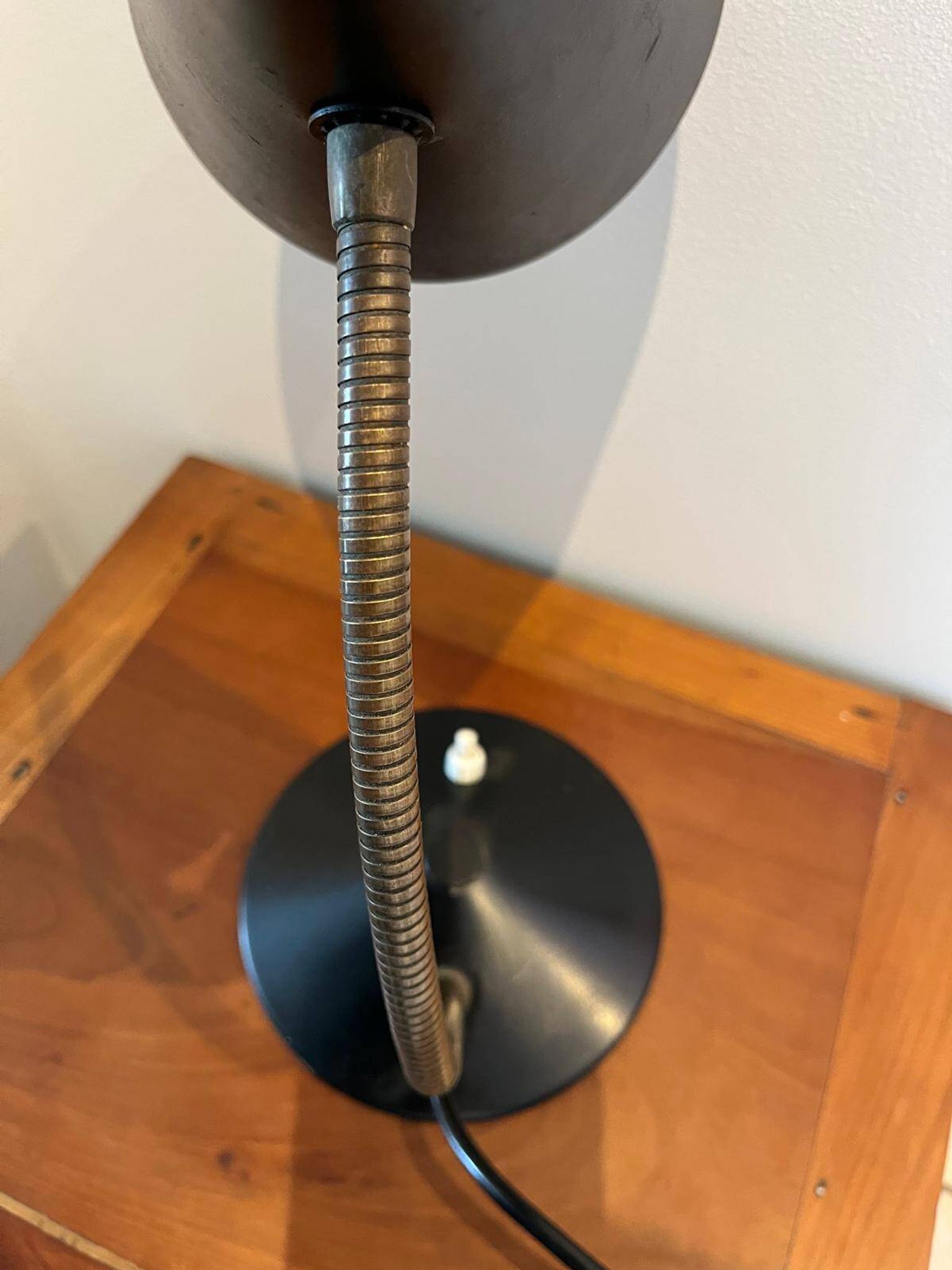 Lampe de bureau noire réglable mid-century (1950-1960) Helo Leuchten